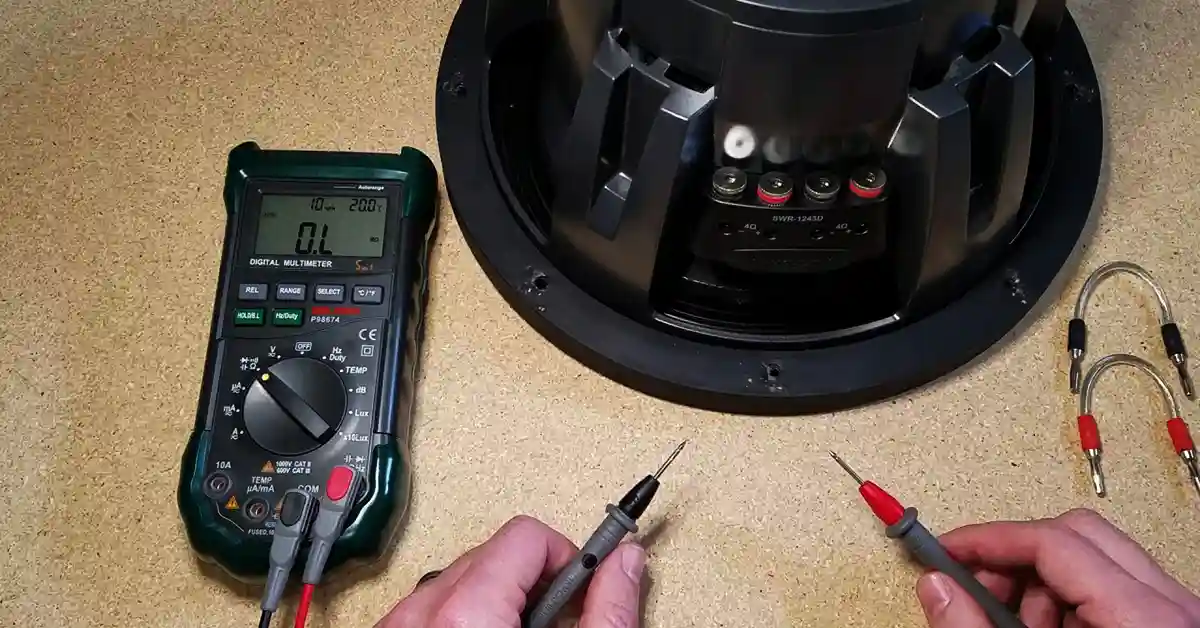 Subwoofer being tested