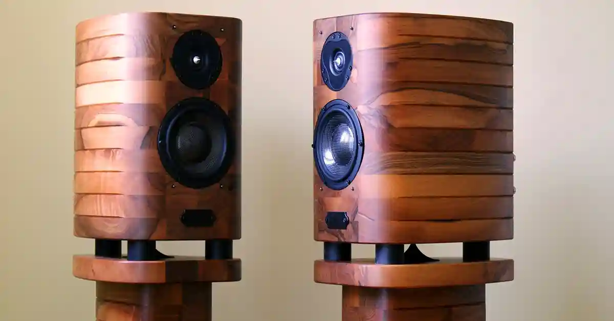 Pair of speakers that are parallel to each other